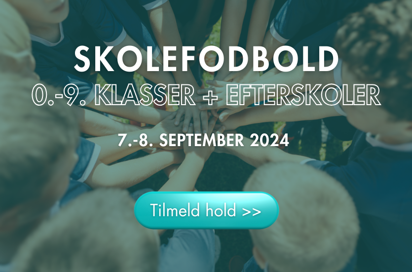 Tilmeld hold til skolefodbold 0.-9. klasse + efterskoler