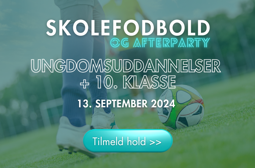 Tilmeld hold til skolefodbold ungdomsuddannelser og 10. klasse